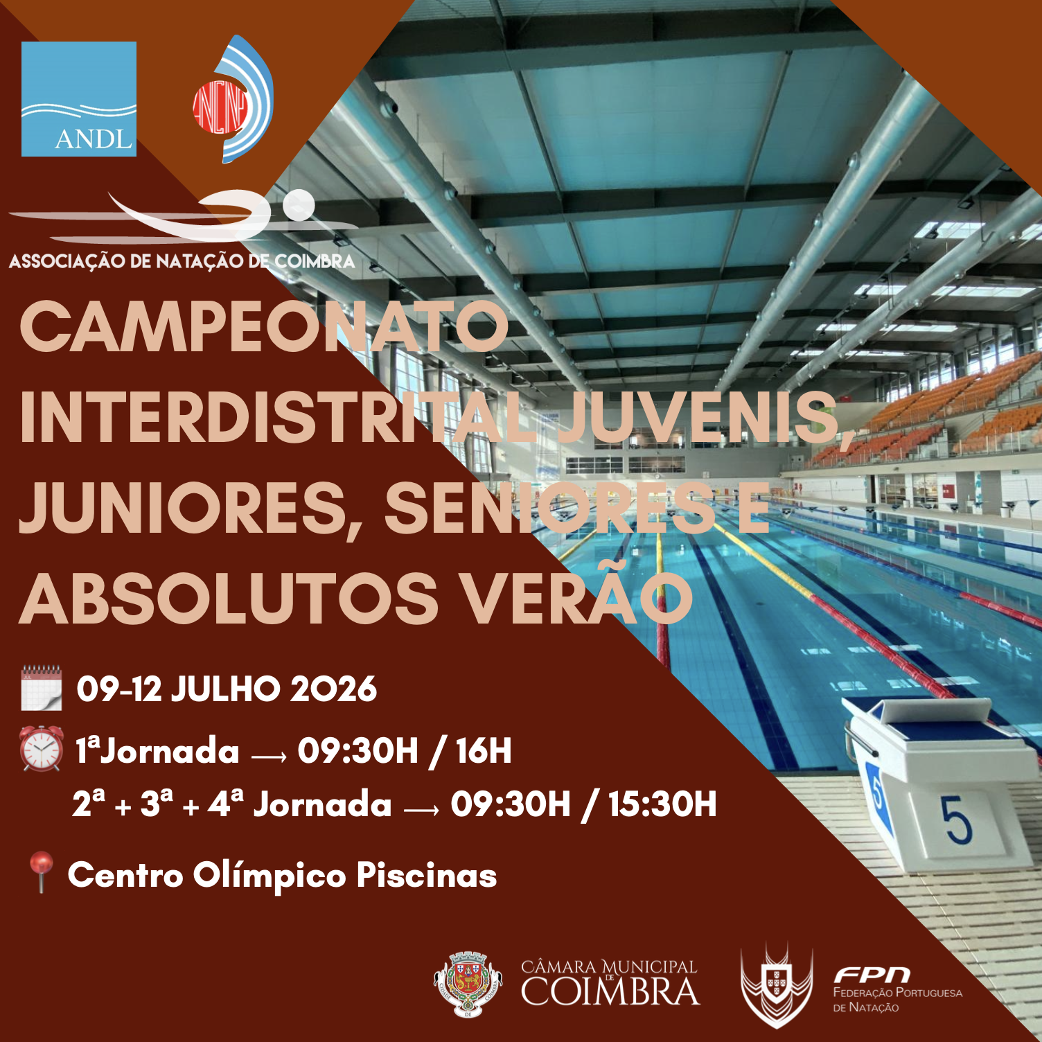 Campeonato Interdistrital de Juvenis, Juniores, Seniores e Absolutos - Piscina Longa - ANCNP|ANC|ANDL