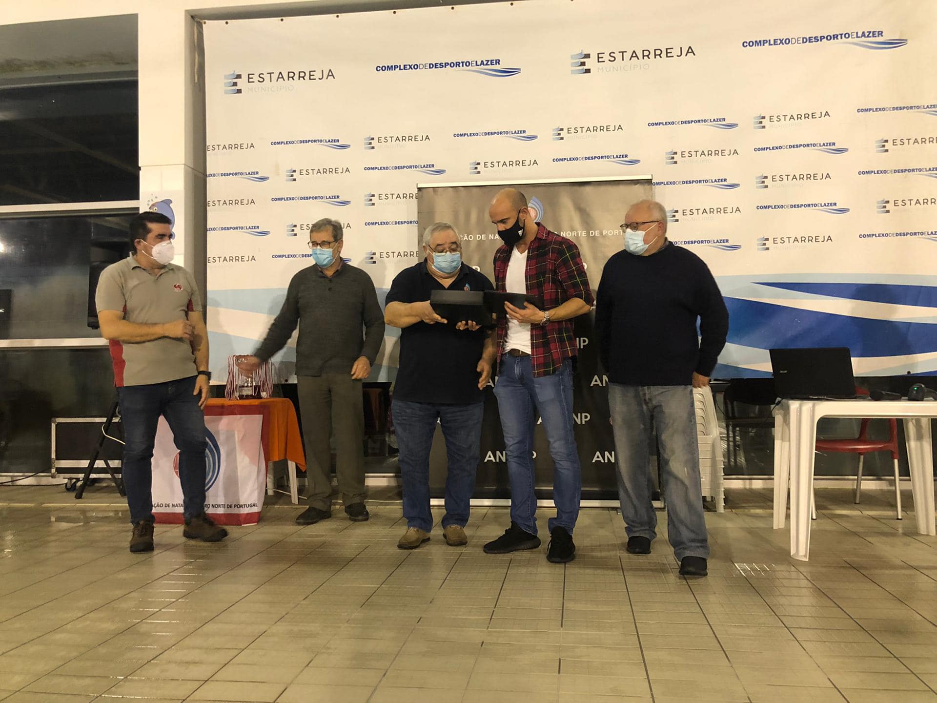 Homenagem a Diogo Carvalho realizada durante a Taça da ANCNP que teve lugar no Complexo de Desporto e Lazer de Estarreja no dia 15 de Janeiro de 2022